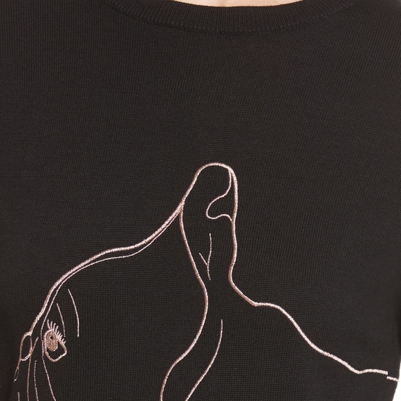 NWT $175 TED BAKER LONDON Cotton Fairy Tale Sweater in size Ted Baker 0! - Picture 4 of 6